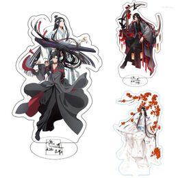 Keychains Anime Dao Zu Shi Acrylic Stand Figure Grandmaster Of Demonic Wei Wuxian Desktop Standing Plate Decoration Model Toy Gifts