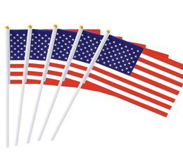 Hand Held Mini Flag USA Flag American Stick Festive Event mini American Stick Flag1421cm ST5138389853