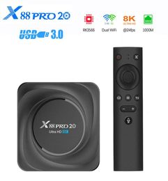 X88 PRO 20 TV Box Android 11 8GB RAM 128GB 4GB 64GB 32GB Rockchip RK3566 Support Google Assistant X88PRO Media Player261h4967667