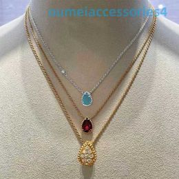 Designer Luxury Brand Jewelry Pendant Necklaces Fashion S925 Silver Droplet Necklace Versatile