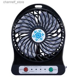 Electric Fans Portable charging mini fan air cooler mini desktop fan USB cooling handheld fan blackY240320