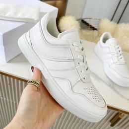 Runway Shoes 349 Designer Casual Damen Trainer Weiß Echtes Leder Patchwork Schnürung Atmungsaktive Dicke Sohle Bumper Sneakers