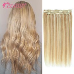 Extensions 3PCS Clip In Hair Extensions Human Hair Seamless Invisible Hair Extensions 14 to 20 Inch Remy Straight Hair Hairpiece for Women