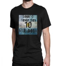 Boys Tee Casual Legend Never Dies Diego Maradona Poster Tshirts Men Crew Neck t Shirts Argentina Football Soccer Tees Big Size Cl6159417