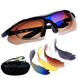 Cycling glasses sunglasses polarized myopia electric bicycles sports home outdoor five pairs of lenses