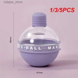 Ice Cream Tools 1/3/5PCS Food Grade Silicone Tray Round Mould Colourful Ice Ball Maker Mould Whiskey Sphere Large Ice Ball Mould L240319