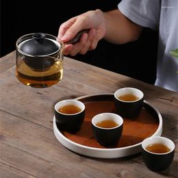 Teaware Sets Creative Glass Ceramic Tea Set Chinese Portable Teacups And Teapots Home Office Supplies