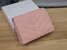 Designer Brand Bags Women short Wallets Classic Hasp Zipper Pocket Coin Purses Designer Metal Letter Multiple Wallets Luxury Ladies Clutch Bags Card Bags Pocket