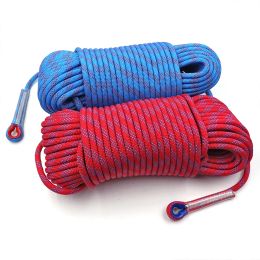 Accessories 50m Static Rock Climbing Rope 10mm Tree Wall Climbing Equipment Gear Outdoor Survival Fire Escape Rescue Safety Rope 10m 20m 30m