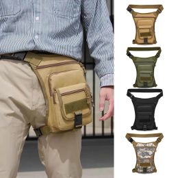 Bags Oxford Military Waist Fanny Pack Motorcycle Ride Leg Bag for Men Multipurpose Drop Utility Thigh Pouch Tactical Drop Leg Bags