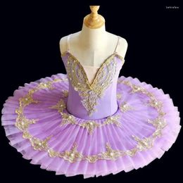 Stage Wear 2024 Ballerina Ballet Tutu For Child Girls Adulto Dance Clothing Kids Pancake Costumes Leotards Dress