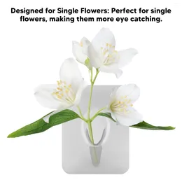 Vases Po Frame Flower Vase Acrylic Rectangle Centrepiece Clear Hydroponic Floral For Dining Table Home Office Transparent