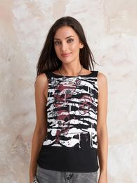 Women's Tanks Women Summer Tank Tops Dark Style Skull Print Sleeveless Vests Slim Fit Crop For