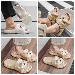 2024 Popular Positive EVA Shoes Skull Feet Thick Sole Sandals Summer Beach Men's Shoes Toe Wrap Breathable Slippers GAI