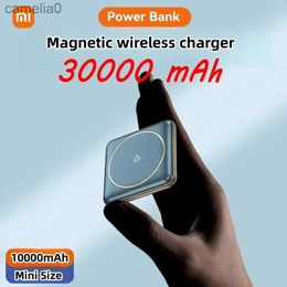 Cell Phone Power Banks 30000mAh Mini Power Pack Magnetic Wireless Charger Quick Charging External Battery Power Pack Suitable for iPhone 14 13 12 SeriesC24320