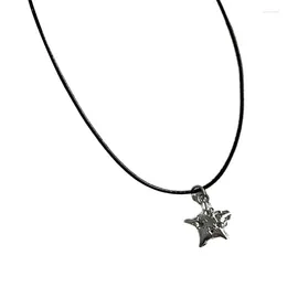 Pendant Necklaces Hip Hop Clavicle Chain Jewellery Star Choker Necklace Fashion Pentagrams