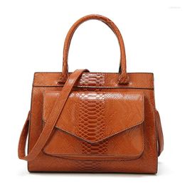 Shoulder Bags Leather Fashion Women Snake Bag Luxury Handbags With Pouch Ladies Trunk Tote Messenger Bolsa Feminina