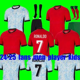 2024 2025 Portuguesa JOAO FELIX soccer jerseys home away NEVES BERNARDO BRUNO RONALDOs FERNANDES Portugieser 24 25 Portuguese football shirt Kids kit / Men women sets