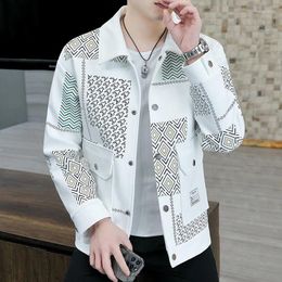 Men's Jackets 2024 Spring Jacket Men Long Sleeved Casual Business Lapel Bomber High-quality Fashion Social Streetwear Coat Tops