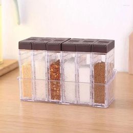 Storage Bottles Kitchen Seasoning Boxes Items Container Spice Lid Can Sugar Organiser For