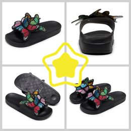 2024 Women Summer Craft Embroidered Three Dimensional Butterfly Slippers GAI sandals fashion heel embroid Retro easy matching Unique Design Outwear size36-41