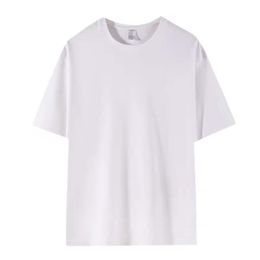 Summer 210g Heavyweight Cotton Men's T-shirt Custom Blank Drop Shoulder Short Sleeve Oversized Tshirt