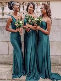 Emerald Green Bridesmaid Dresses Four Styles Off Shoulder Mermaid Slit Floor Length With Split Sexy Maid Of Honor Gowns Formal Dre2165722