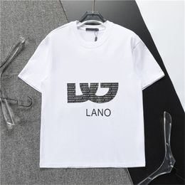 Designer Tide Chest Letter Laminated Print Short Sleeve High Street Loose Oversize Casual T-shirt 100% Cotton Tops for Men and Women Tshirt12