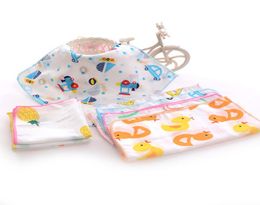 Cotton towel gauze square baby boys printed saliva towel double gauze thin small handkerchief child washcloths handkerchief8711639