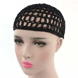 Berets Stylish Bar Hair Net Hand-crocheted Silk Mesh Pocket Care Cap Sleeping Women Accessories Hat