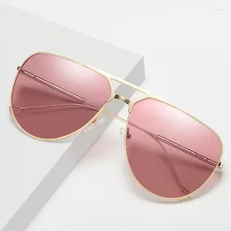 Sunglasses Classic Pilot For Women Polarized UV400 Mirror Fashion Shopping Glasses Girls Outdoor Travel Shades With Box