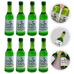 Vases 15Pcs Mini Korean Rice Bottles Statues Lifelike House Decors