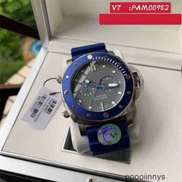 Panerai Automatic Watches Swiss Movment Watch Case Rotary Blue Ceramic Watch Ring Rubber Band Smart Designer Waterproof Wristwatches WN-RO7F