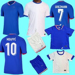 2024 MBAPPE Soccer Jersey BENZEMA Football shirts 24 25 MEN kids GRIEZMANN TCHOUAMENI DEMBELE GIROUD kit shirt hommes enfants