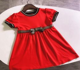 Designer Girl039s Dresses Letter F F Kids Bow Cute Dresses Elegant Short Sleeve Skirt Luxury Baby Girl039s Clothing Lace Pri2049882