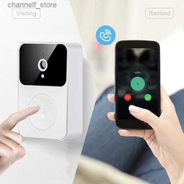 Doorbells X9 wireless doorbell intelligent life high-definition camera WiFi intercom voice conversion doorbell home safety monitorY240320