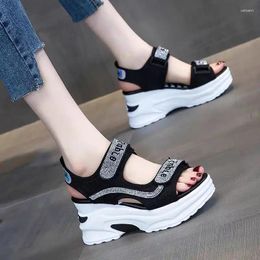 Sandals Summer For Women Height Increasing Insole Platform Roman Shoes