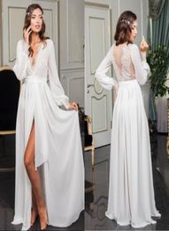 Sexy Women Sleepwear Bathrobe Boudoir Dress Chiffon Lace Long Sleeve Kimono Dressing Gown Babydoll Tulle Lingerie Bath Robes De Ma4706462