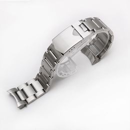 Watch Bands TOP Quality 316L Stainless Steel Silver Band Straps Watchbands For Black Bay 22mm Strap277r