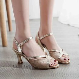 Dress Shoes Women Sandals 2020 Summer Woman Bling Weddging Silver High Heels Pumps Ladies Zapatos Mujer 72175JED H240321