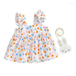 Girl Dresses Pudcoco Baby Summer Outfit Sleeveless Suspenders Wave Point Princess Dress Pendant Infant Toddler Clothes 6M-3T