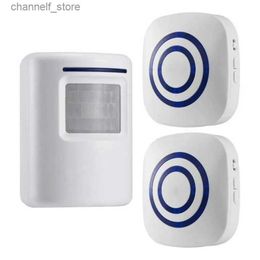 Doorbells Motion sensor alarm wireless lane alarm home safety system human body sensing intelligent doorbell sensor and receiverY240320