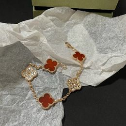 Классическая модная шарм браслеты дизайнерские ювелирные изделия браслет для женщин цепь элегантный ювелирный подарок