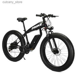 Bikes Ride-Ons Off road ectric bicyc 26 inch 36V8A 10A350W lithium fat Tyre snow Mountain bike adult commuter assisted ectric bicyc L240319