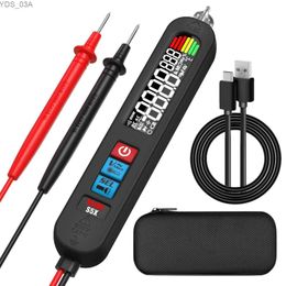 Current Metres BSIDE NEW Non-contact Voltage Tester Smart Detector Electric Pen Digital Multimeter USB Charge Auto DC AC NCV Hz Live Indicator 240320