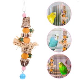 Other Bird Supplies Parrot Chew Toy Pet Chewing Natural Practical Cage Bite Biting Teething Toys