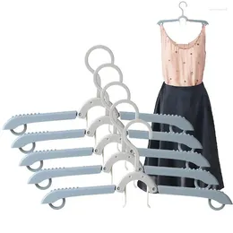 Hangers Collapsible Clothes 5pcs Portable Foldable For Space-Saving Drying Rack Home Vacation Travel