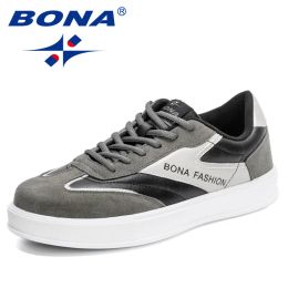 Boots Bona 2022 New Designers Platform Low Top Sports Casual Sneakers Men Street Skateboarding Shoes Man Walking Footwear Mansculino