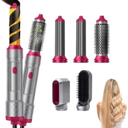 Brushes Professional Hot Air Brush 5 in 1 Hair Dryer Brush Blow Dryer Styler Air Styling Curling Iron Wand Hair Curler Straightening