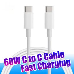 OEM Quality 1m 3FT USB PD 60W Type C to C Super Fast Charging Cords Quick Charger Cord iPhone Cable for iPhone 15 14 13 12 11 X Pro Max LL